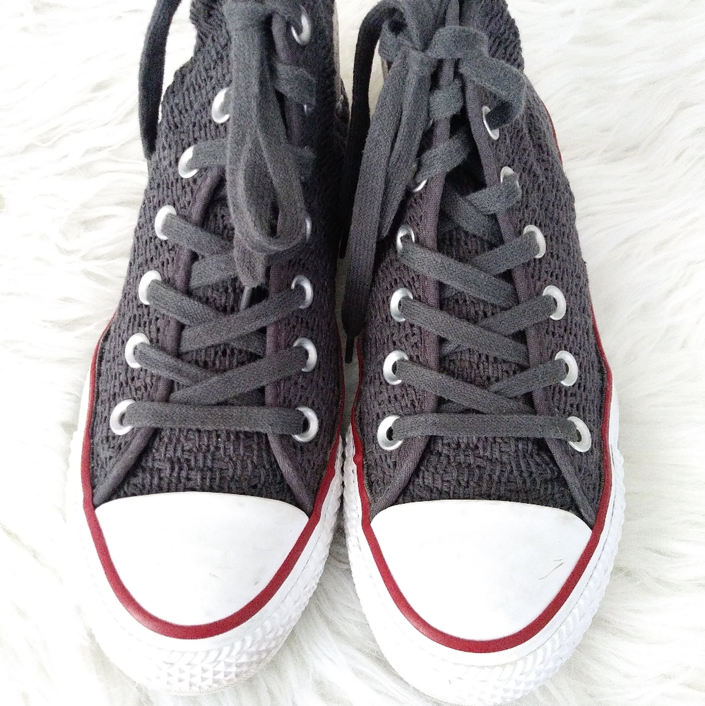 Converse Allstar Womens Sneakers Dark Gray Open We